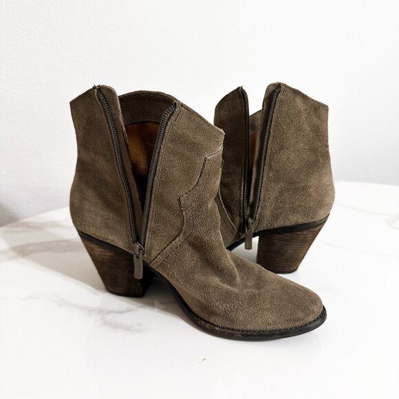 Western Suede Ankle Boot - Picture 5 of 6